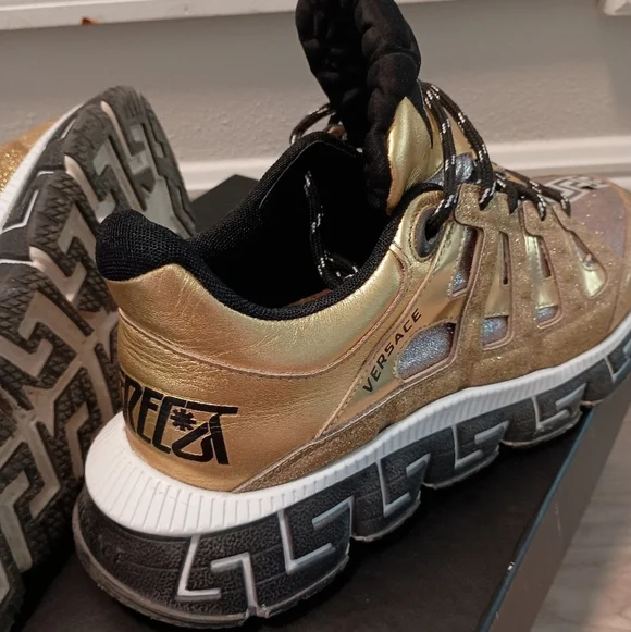 designer LIMITED EDITION VERSACE Trigreca Glitter sneaker